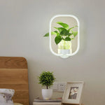 applique murale moderne minimaliste plante feuilles vertes nordique chambre cuisine entrée salle manger
