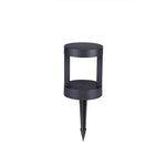 lampadaire extérieur led moderne noir ip65 étanche 10w lumiere chaude jardin contemporain