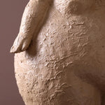 Sculptures humaines résine abstraction féminine gris beige orange contemporain minimaliste decoration intérieure arrival