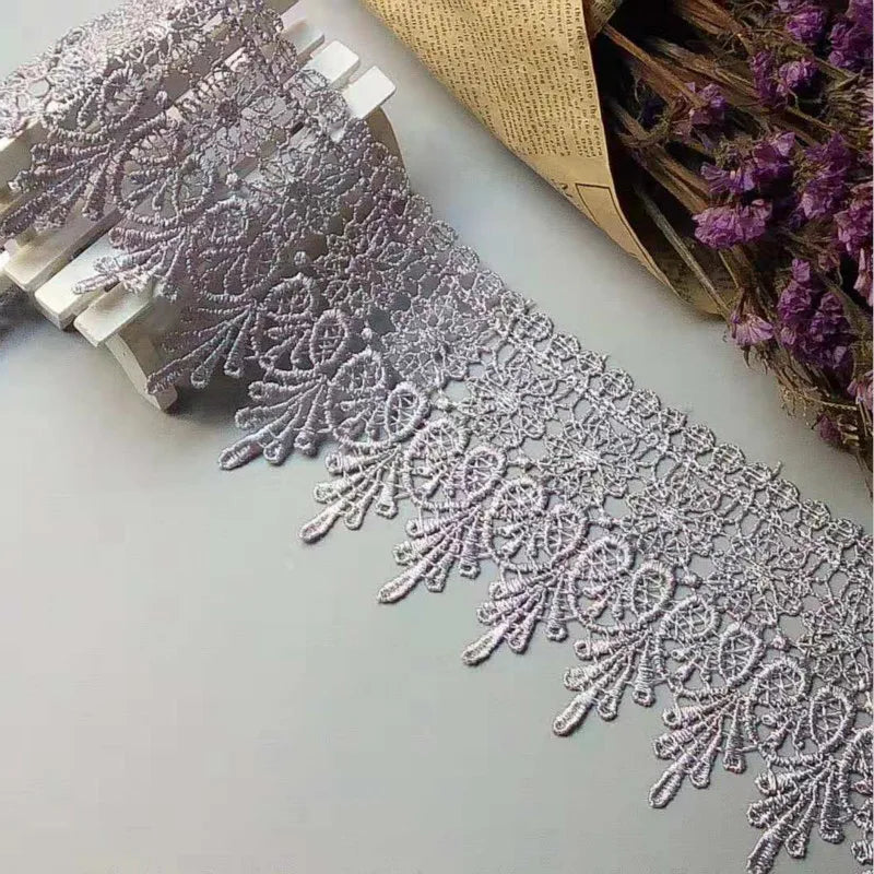 dentelle polyester fleurs dorée classique 10cm ajouré tissu coton garniture strass transparent costume applique