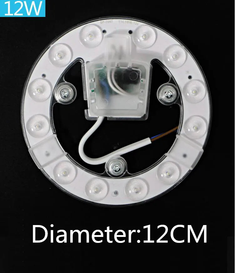 anneau lumineux led blanc moderne 12w 18w 24w 36w 48w vis connecteur électrique