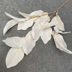 feuilles artificielles ornementales extérieures soie couleur or naturel tringle inclusion