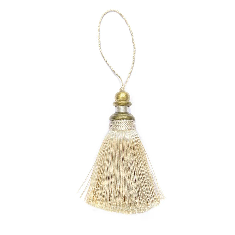 pompon doré noir classique décoration maison rideau vêtement textile accessoire artisanal soie polyester 21cm