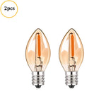 ampoules led filament transparentes dorées 2200k vintage e12 25000h 249lm