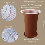 pot orchidée plastique double couche grille taille fleur jardin intérieur extérieur