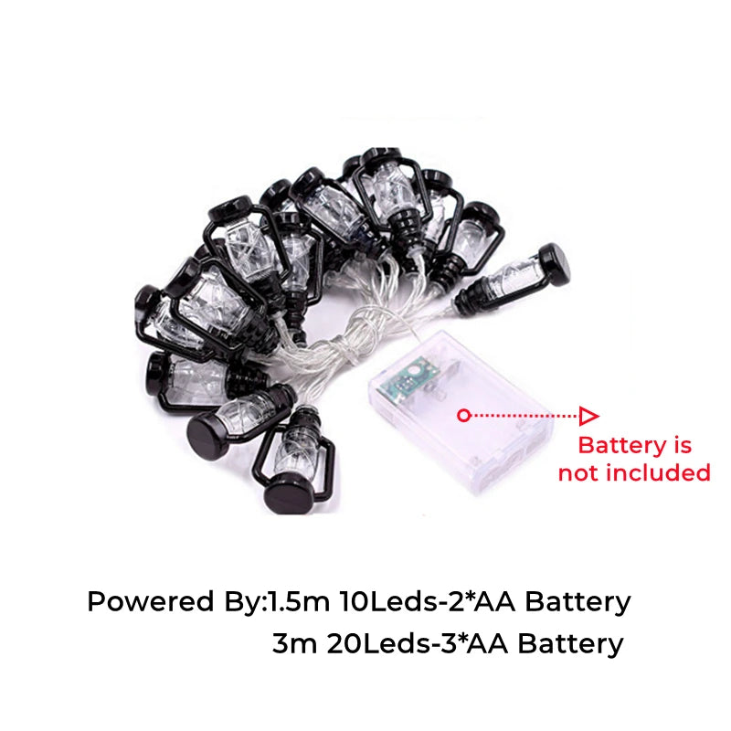guirlande lumineuse vintage noël halloween 3m 20leds warmwhite batteries usb