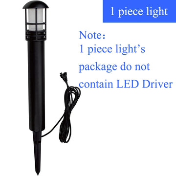 éclairage paysager extérieur led jardin étanche ip65 noir lentille frosted câble double facile moderne
