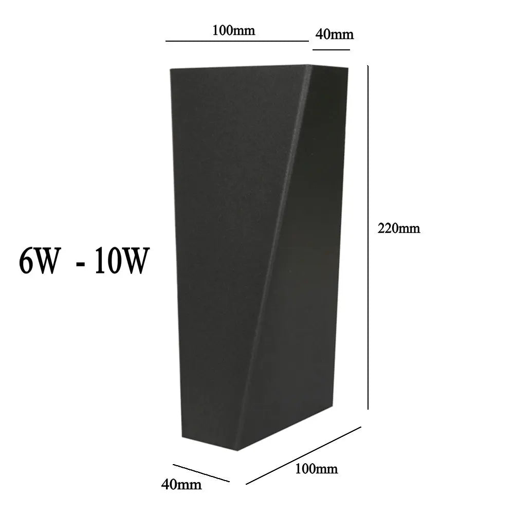 lampe murale moderne led 10w 6w noir doré blanc minimaliste chambre cuisine salle manger