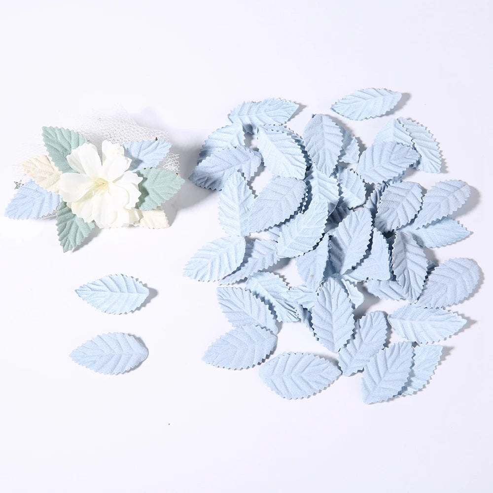 feuilles décoratives relief rose vert bleu beige noir automne mariage décoration intérieure vintage DIY