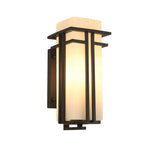 lampe murale moderne minimaliste noir vis fixée ampoules led verre dépoli e27 opaque extérieure