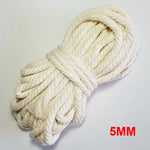 corde coton tissée rustique 100 naturelle 2mm 80m rouleau écologique haute ténacité blanc