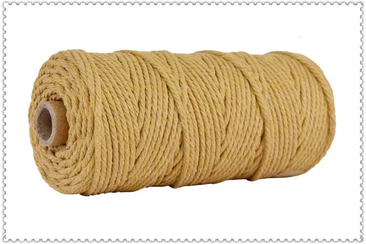 corde macramé coton vert clair mm décoration artisanale bricolage fait main