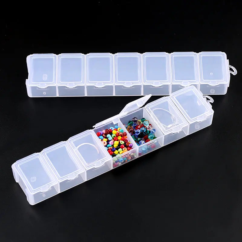 boîtes rangement bijoux transparentes compartiments pratiques modernes poignées organisation colorées