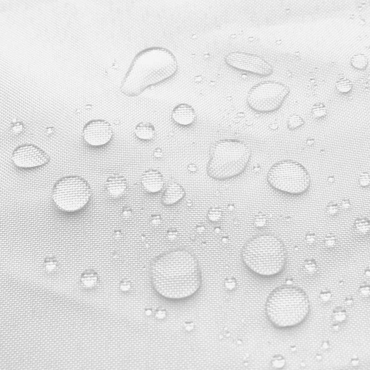 voile d'ombre blanc oxford enduit pu moderne imperméable annaux métalliques