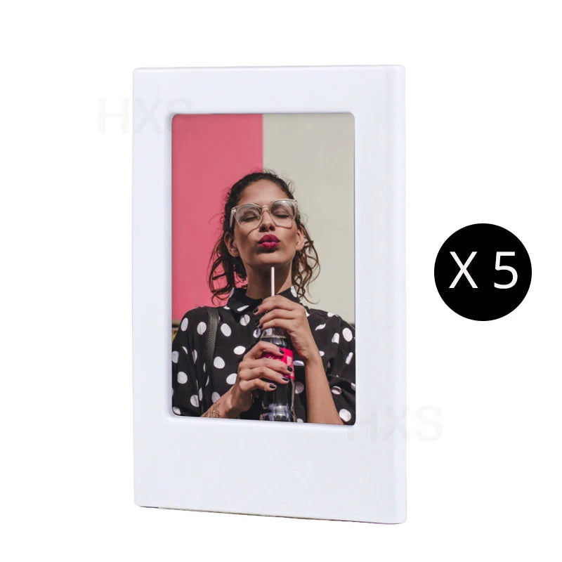 cadres photo magnétiques instax mini fujifilm bleu rose noir blanc modernes