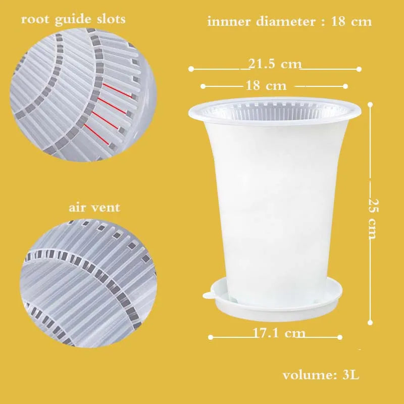 pot orchidée plastique double couche grille taille fleur jardin intérieur extérieur