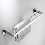 accessoires salle bain chrome modernes porte serviettes porte savon porte téléphone barres crochets vis