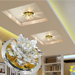 applique murale moderne cristal transparent verte dorée vis moderne élégante led 3w dimmable