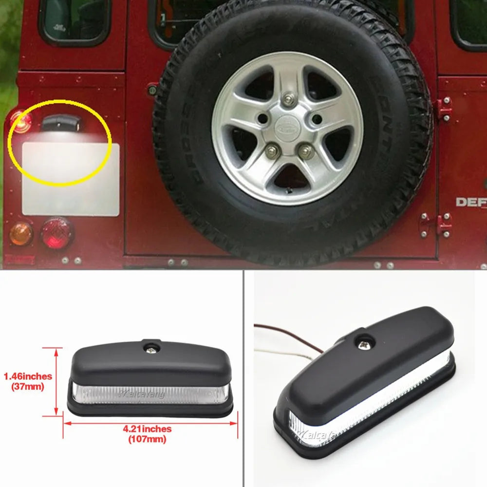 lampe voiture led noir 12v 2400lm câble modernes land rover s2 s3 defender