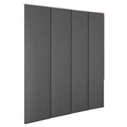 rideau coulissant plissé gris foncé filtrage lumière blackout moderne minimaliste
