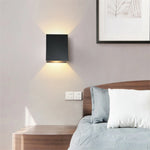 lampe murale moderne led blanc noir fixée mur éclairage cuisine chambre salle manger