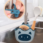 porte savon mural animé bleu vert rose moderne clips Brosse dents savon égouttoir rangement