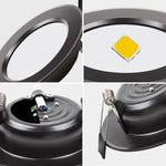 spot led encastrable rgb télécommande intérieur moderne lumière variable couleur jardin extérieur noir