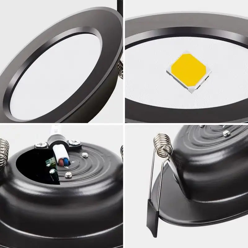 spot led encastrable rgb télécommande intérieur moderne lumière variable couleur jardin extérieur noir