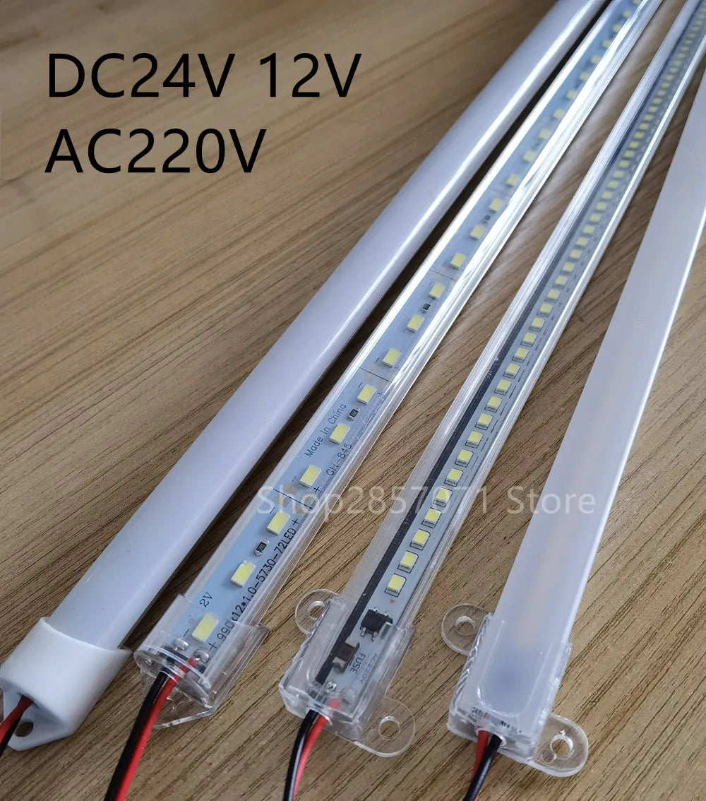 barres lumineuses led alu smd 2835 5630 12v 220v 24v blanc decoration murale maison