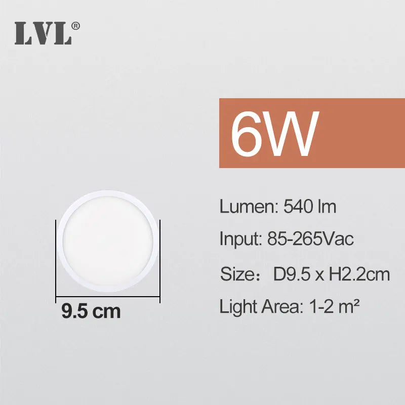 plafonnier led blanc moderne opacité adhésif 6w 9w 13w 18w 24w 85265v salle bain