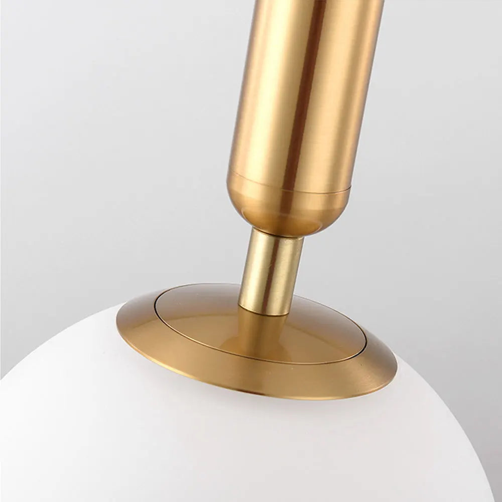 lampe murale moderne or blanc sphérique fixée éclairage chambre cuisine matériau fer led