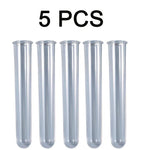 vases tubes essai transparent blanc bleu violet orange decoration maison hydroponie plantes fabrication minimaliste