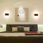 applique murale moderne led blanc gris éclairage chambre cuisine salle bain 22cm fixée mur
