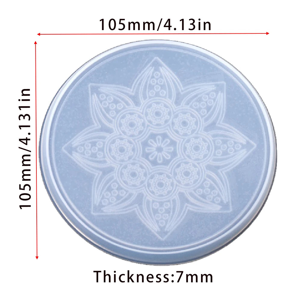 moulages silicones transparents coques fleurs motifs decoratifs table maison epoxy