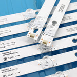 bande lumineuse led blanc perforations connecteurs électriques moderne accessoire informatique industrielle