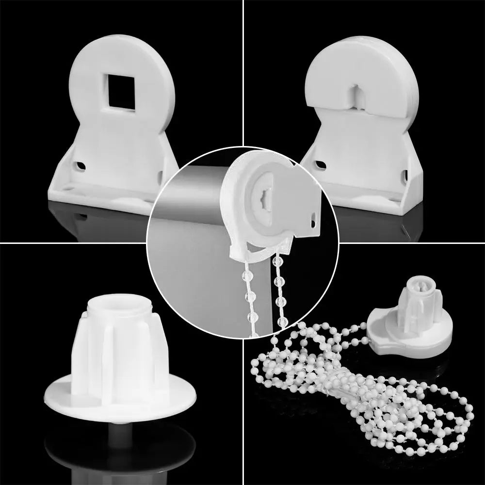 Kit fixation stores roulants blanc moderne rondelles vis câble 25mm 38mm