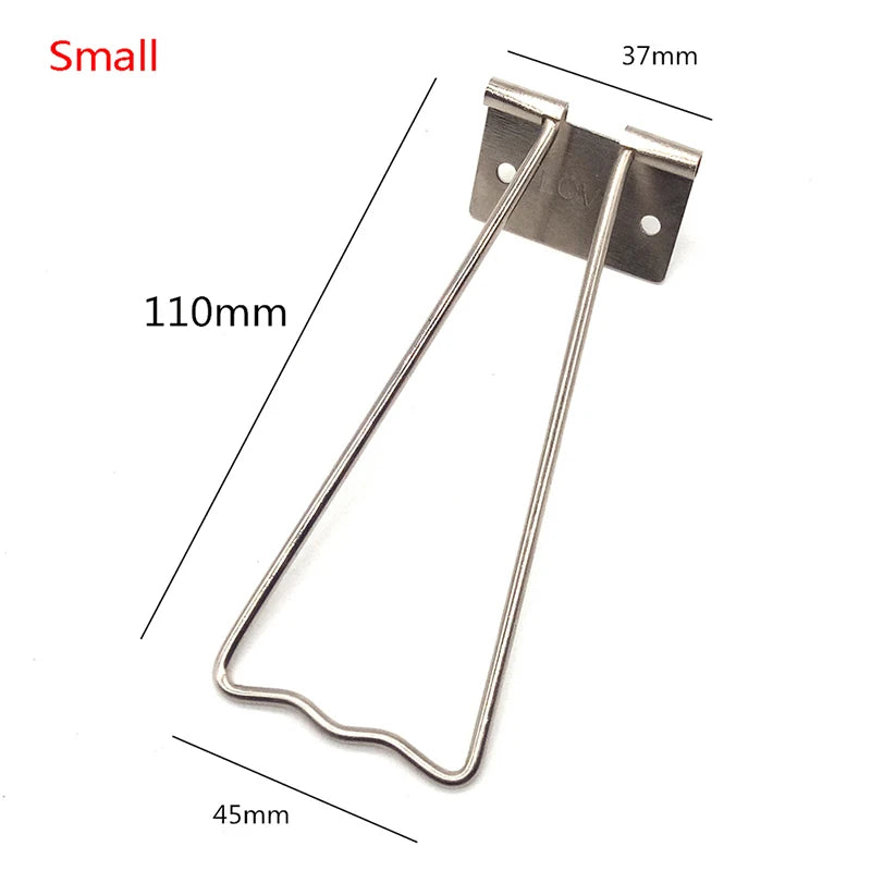 support mural moderne argenté plaque vis fixation travail bois minimaliste norme