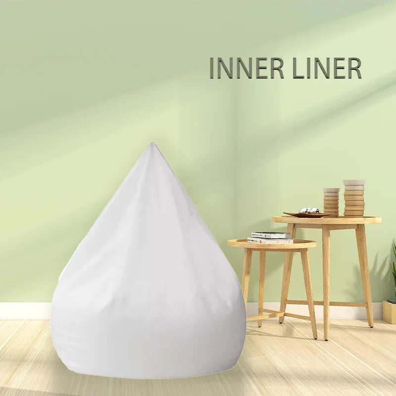 coussin goutte forme blanc uni moderne zipper housse imperméable extérieur 70cm 80cm 95cm 100cm