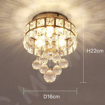 lustre moderne cristal transparent argenté plus 20 ampoules led monté surface