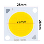 ampoule led haute puissance 60w jaune blanc surface texturée spots industriels 28mm