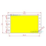 plaque led cob or gris moderne 1000lm 12v 50000h fixations