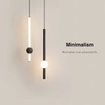 lampe suspendue moderne ampoule led noir blanche sphère lumineuse minimaliste chambre coucherDecoration