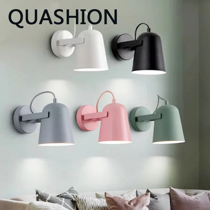 lampe murale led moderne rose gris blanc noir vert chambre cuisine salle manger étude
