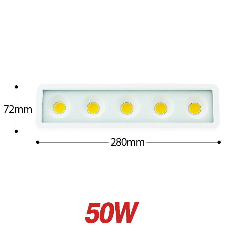 projecteur led moderne 50w noir blanc ip67 cool warm white clipsextérieur