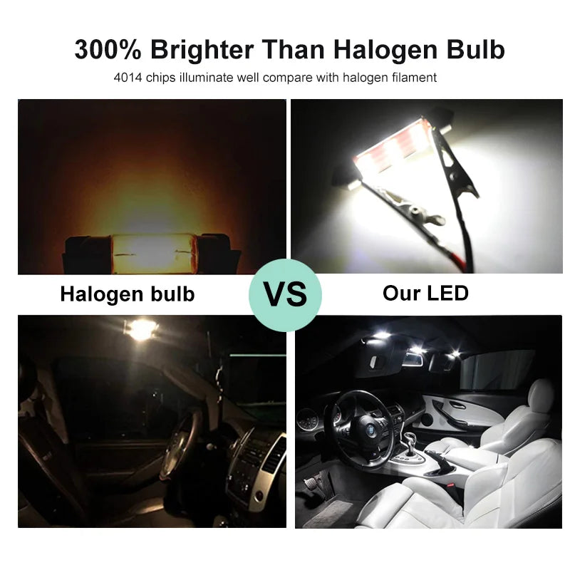ampoules led kit lecture voiture blanc clips modernes 2400lm vw coccinelle 1998 2019