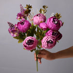 bouquet fleurs artificielles pivoine romantique intérieur décoration maison anniversaire mariage baby shower