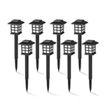 lampe solaire moderne noire carré blanc jardin extérieur urgence vacances ip44 led 5v