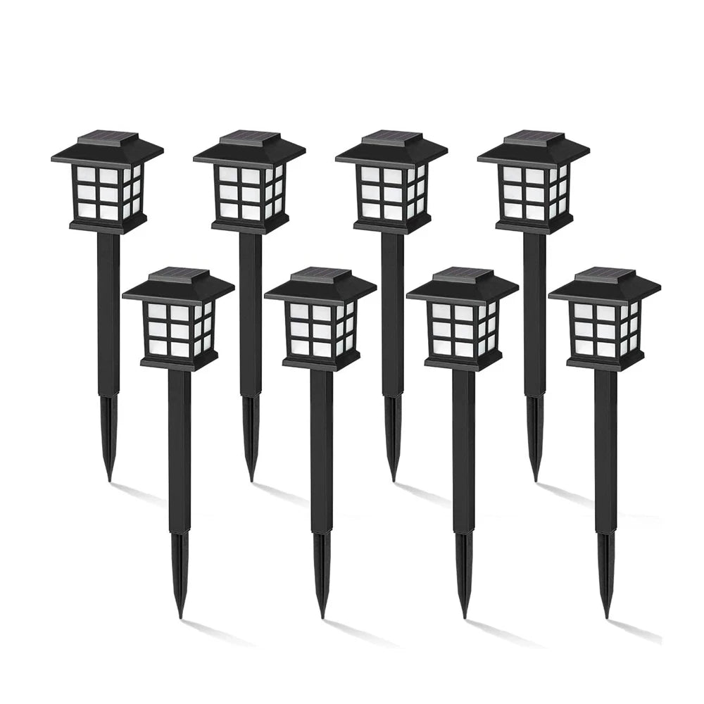 lampe solaire moderne noire carré blanc jardin extérieur urgence vacances ip44 led 5v
