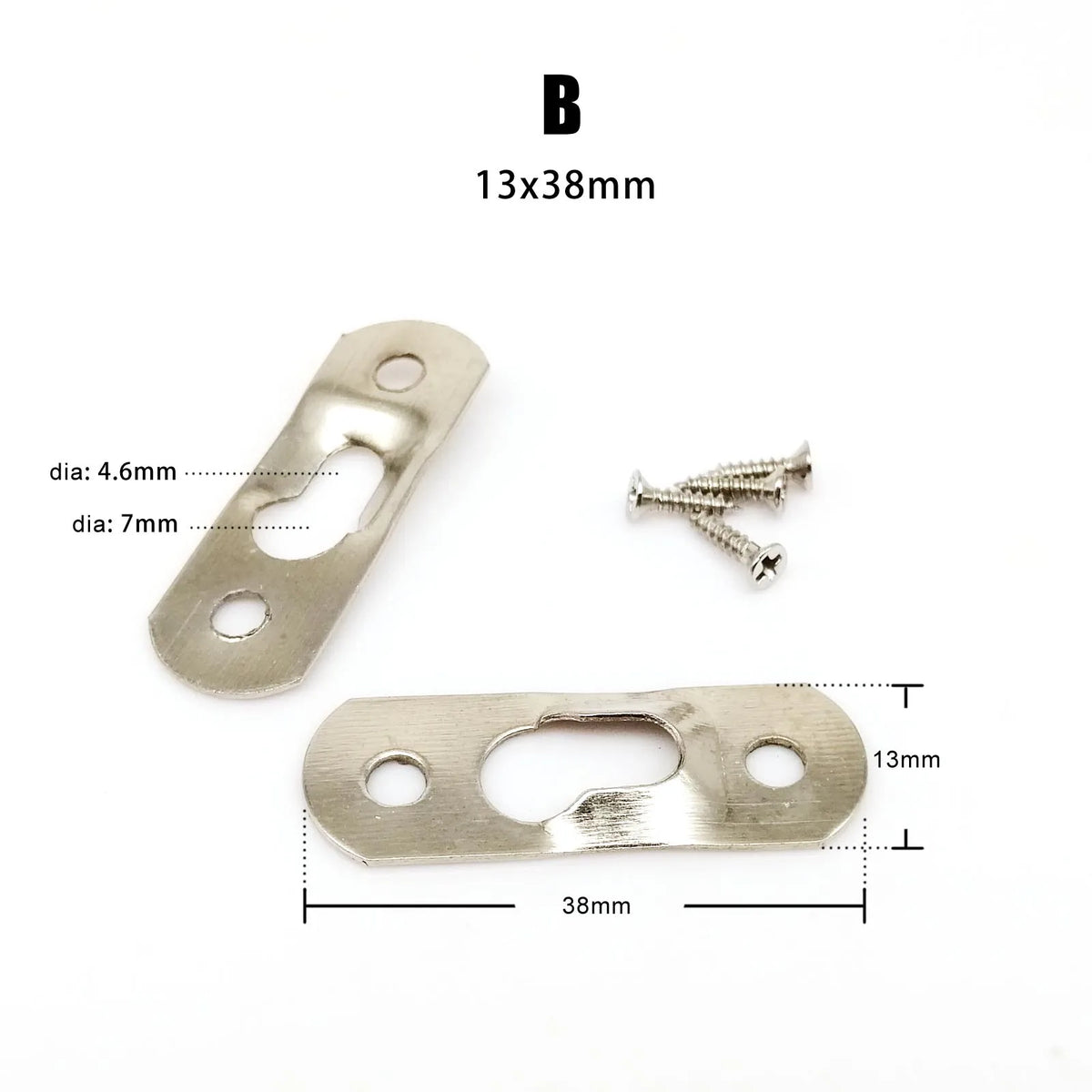 plaques fixation vis or argent noir modernes 10pcs 25pcs