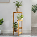 étagère plantes niveaux bois bambou brun moderne minimaliste assemblage vis fixationsintérieur chambre balcon angle
